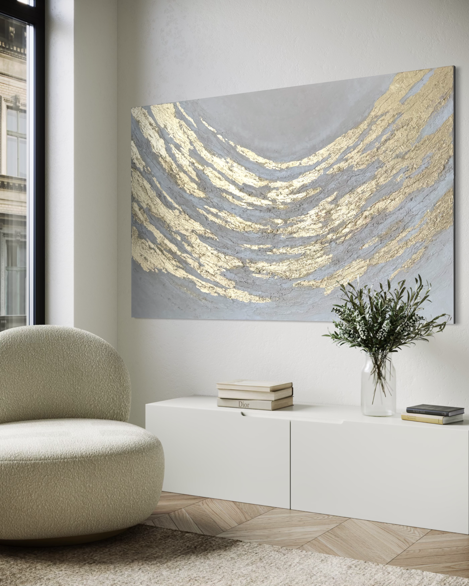 Golden flow/ 90x140cm/ 18000,-
