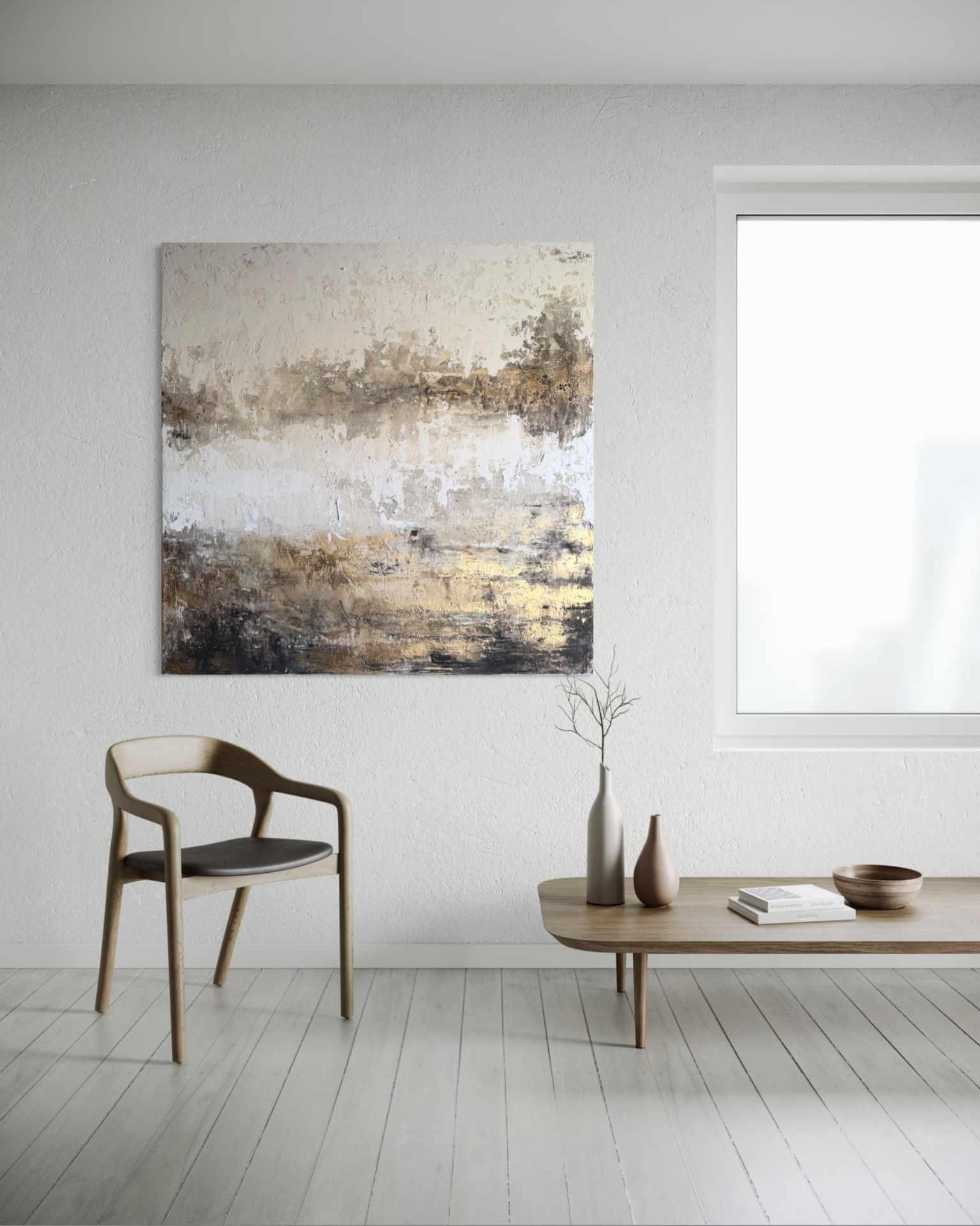 Silent Horizon/ 100x100cm/ 15000,-